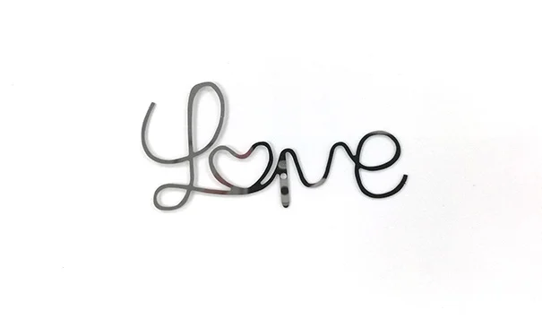 Metal Font Etching