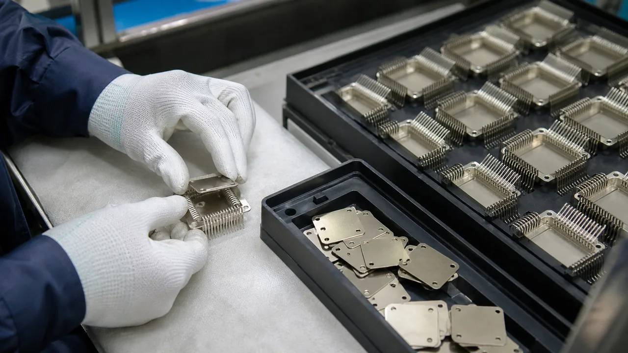 Chemically etched 1J79 Permalloy parts — FeCl₃+HCl